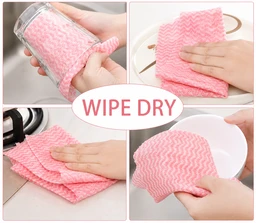 Multipurpose Non-Woven Kitchen Cleaning Roll | Reusable & Washable Cleaning Cloth | Pack of 1