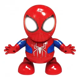 Dance Hero Musical Dancing Superhero Toy with LED Lights | Battery Operated Bump & Go Action Toy for Kids