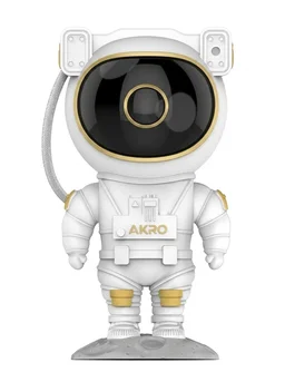 Astronaut Galaxy Star Projector Night Light – 360° Rotating Nebula Lamp with Remote Control & Timer for Bedroom, Kids Room & Home Decor