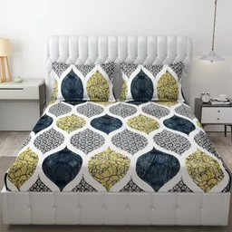 Green Warm Double Bed Woollen & Velvet Fitted Bedsheet