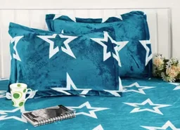 Aqua Warm Double Bed Woollen & Velvet Fitted Bedsheet