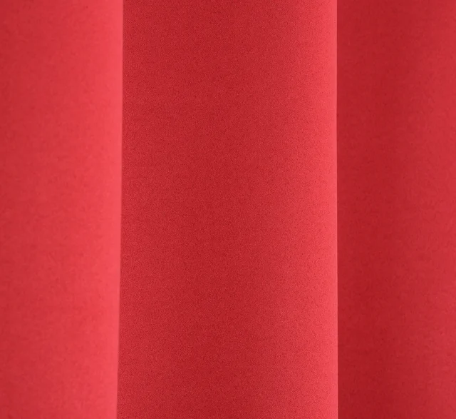 Panipat Textile Hub Polyester Eyelet Maroon Solid Blackout curtains Pack of 2 - Window (4x5 Feet)