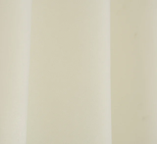 Panipat Textile Hub Polyester Eyelet Cream Solid Blackout curtains Pack of 2 - Window (4x5 Feet)