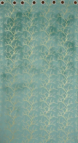 Sky velvet Premium Shining Foil Chinaar Print Blackout Curtains Pack of 2 - Door (4 x 7 Feet), Sky
