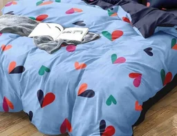 Home Garage 140 TC Microfiber 3D Printed Super Soft Flat Double Bedsheet With 2 pillow cover - Double Bedsheet