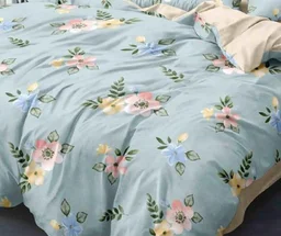 Home Garage 140 TC Microfiber 3D Printed Super Soft Flat Double Bedsheet With 2 pillow cover - Double Bedsheet