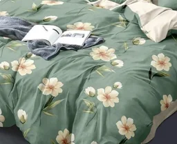 Home Garage 140 TC Microfiber 3D Printed Super Soft Flat Double Bedsheet With 2 pillow cover - Double Bedsheet