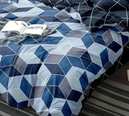 Home Garage 140 TC Microfiber 3D Printed Super Soft Flat Double Bedsheet With 2 pillow cover - Double Bedsheet