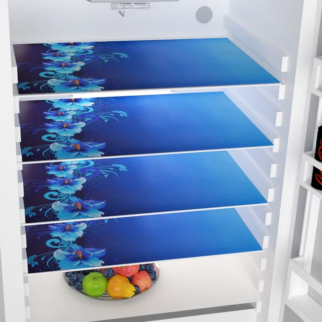 Panipat Textile Hub 4 Fridge Mat Blue Print