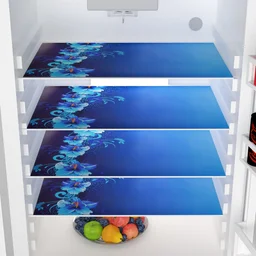 Panipat Textile Hub 4 Fridge Mat Blue Print