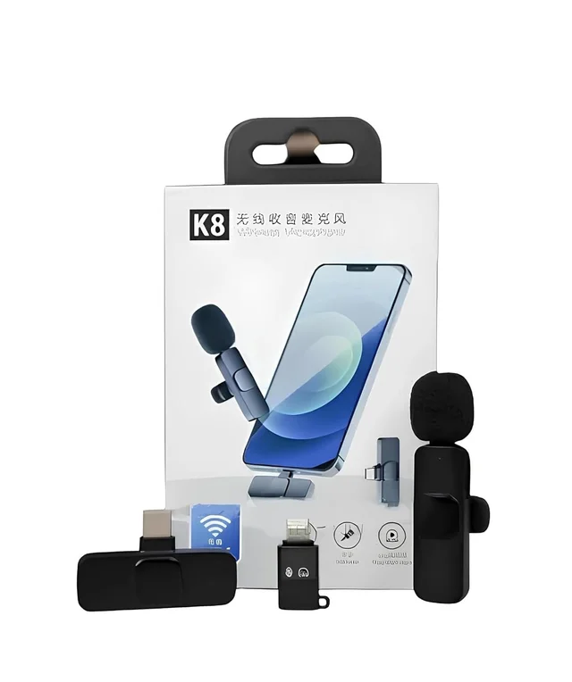 Buy K8 Wireless Clip Microphone Online at Best Price | Clear Sound & Easy Connectivity | JustLook Online Store