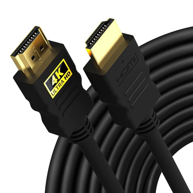 5 Meter High-Speed HDMI Cable – 64 Gbps, 4K 120Hz, 1080P 240Hz, ARC Enabled, Gold-Plated, Durable & Strong HDMI Cable (Black, Pack of 1)