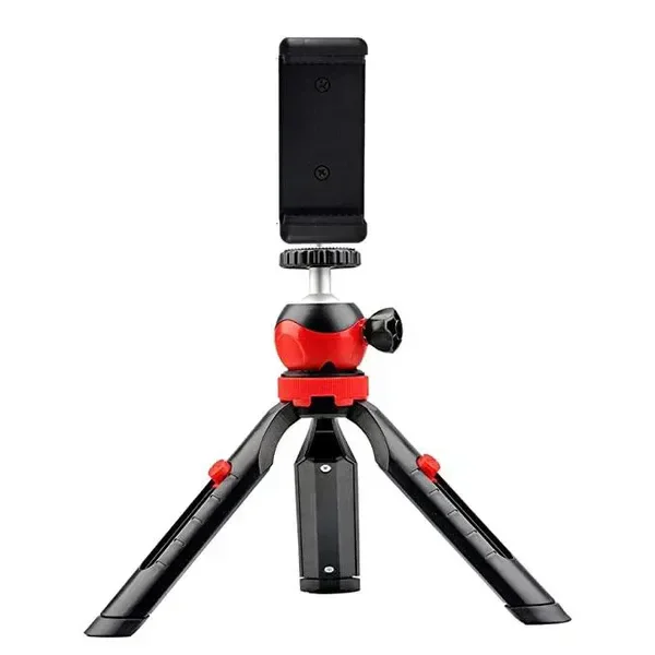 DIGITEK® (DTR-200MT) 18CM Flexible Mini Tripod | Portable 360° Ball Head, Phone Holder, 1kg Load, Rubber Feet | For Smartphones, GoPro & Compact Cameras
