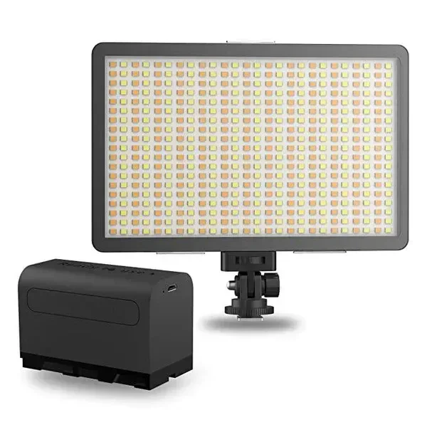 Digitek D520WB Bi-Color LED Video Light with NP-750 Battery & Micro USB Charging (Combo)