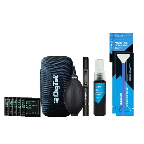Digitek DCK-004 Professional 8-in-1 Camera Cleaning Kit | Travel Kit for Lenses, Cameras, Filters & Displays