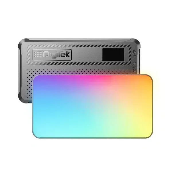 Digitek LED-D130 RGB 12W Portable Video Light | 130 LEDs, 2500–9900K, 4000mAh Battery, 21 FX Modes, HSI 360°, Adjustable Brightness