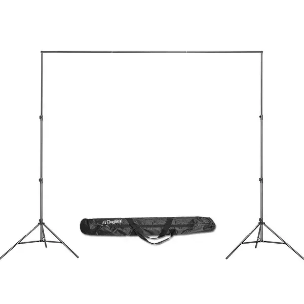 Digitek (DBSK-009FT) Studio Background Stand Kit | Portable & Foldable Backdrop Support System with Carry Bag | Ideal for Photography & Videography