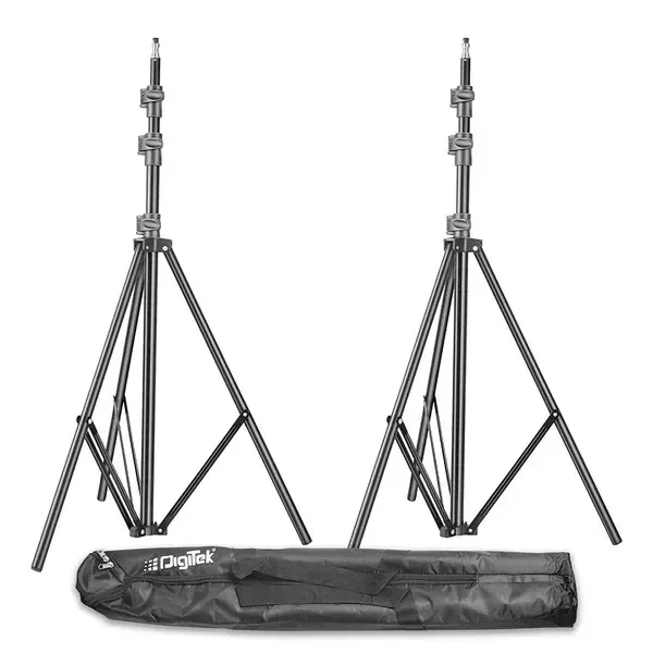 Digitek (DLS-009 FTK) 9ft Aluminum Alloy Light Stand | Lightweight & Portable 250cm Stand for Ring Light, Flash, Softbox, Reflector & Studio Photography