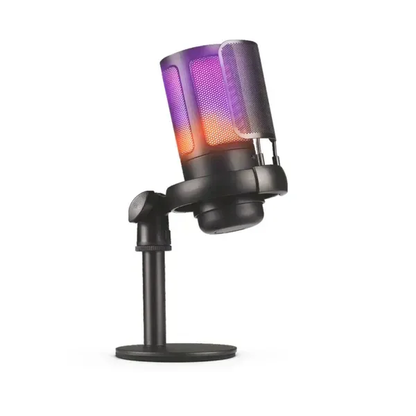 Digitek® DM-302 USB Professional RGB Gaming Microphone – Plug & Play Mic for Streaming, Podcasting & Voice Recording