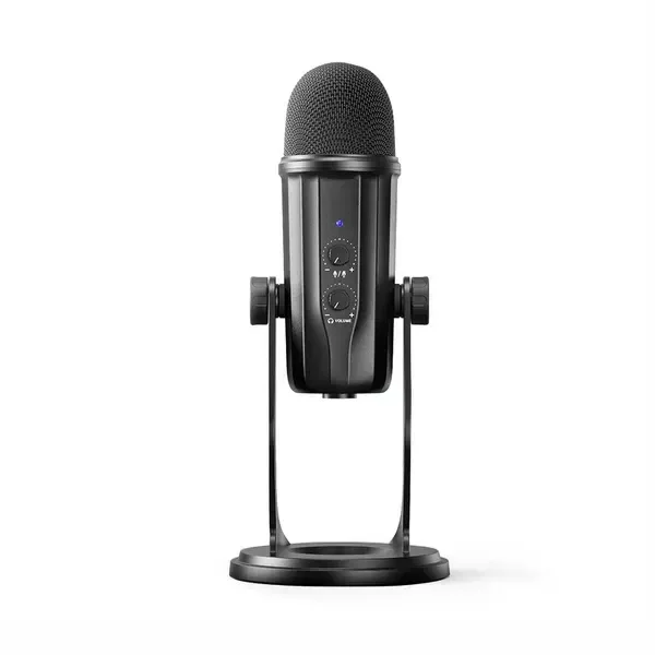 Digitek® DM-601 Metal Desktop USB Microphone – With Shock Mount, Adjustable Stand & Clear Sound Recording