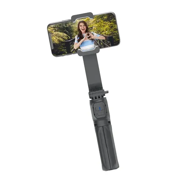 Digitek DSG-003 Single-Axis Foldable Smartphone Gimbal | Built-in Telescopic Rod, Mobile Stabilizer for Vlogging & Video Shooting