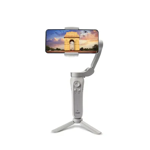 Digitek® Digitek (DSG 007F) 3-Axis Handheld Gimbal Stabilizer for Smartphone | PTZ Camera Mount with Face & Object Tracking, Motion Control & Time-Lapse Features
