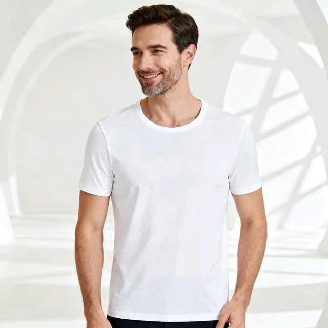 White Round Neck T-Shirt (XL Size) – Premium Cotton | Buy Online at Best Price