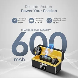 Digitek® DIGITEK® DWM-116 2-in-1 Wireless Microphone with Noise Reduction, Long Range & Clear Audio for DSLR, Android & iPhone