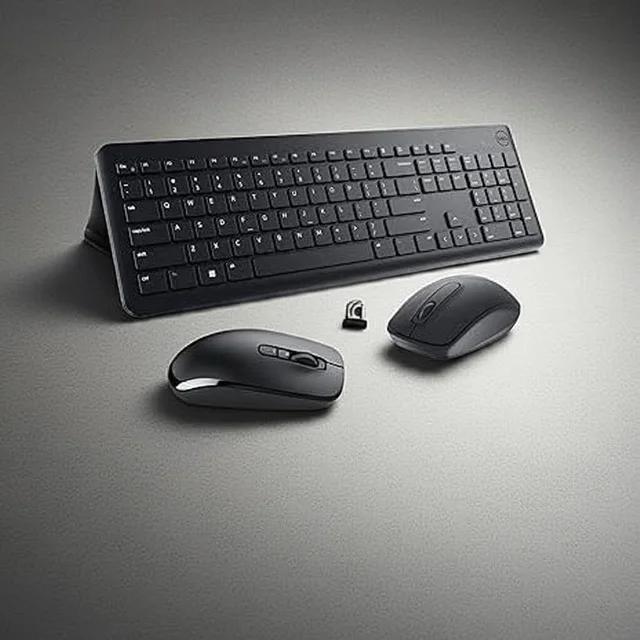 DELL Dell KM3322W Wireless Keyboard and Mouse Combo – Stylish, Long-Range, Reliable for PC & Laptop