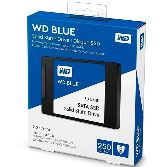 Western Digital WD WD Blue 3D 250GB SSD – 2.5" SATA Internal Solid State Drive for PC & Laptop | Fast Boot & Reliable Storage