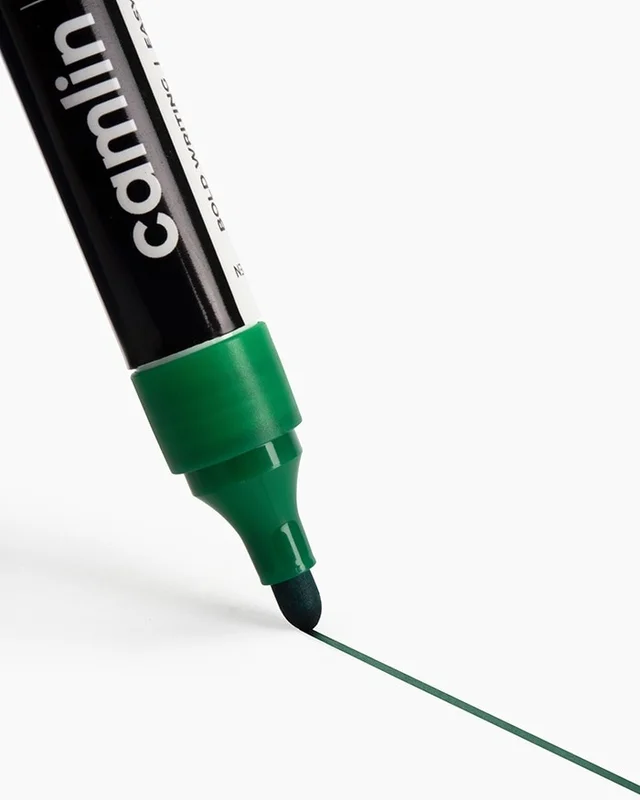 camlin white board marker with extra replacement tip free pack of 10 -green | Royal Stationers Best Quality Guarantee
