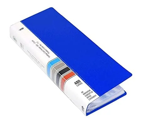 Business Card Holder 240 Pocket Debit/Credit/Visiting/Business Name Id Card Holder Organizer File for office and many purposes (240) | Royal Stationers Best Quality Guarantee