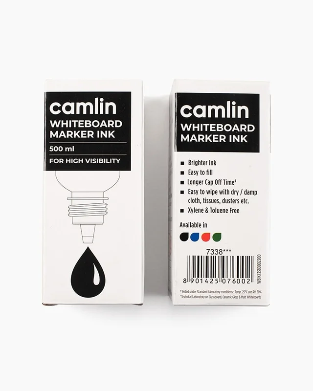 Camlin White board Marker Ink 500 Ml-Blue | Royal Stationers Best Quality Guarantee