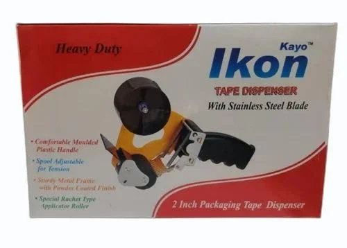 Ikon 2 inch Metal Tape Dispenser with Stainless Steel Blade. | Royal Stationers Best Quality Guarantee