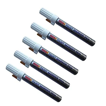 camlin white paint marker with extra tip free pak of-10 | Royal Stationers Best Quality Guarantee