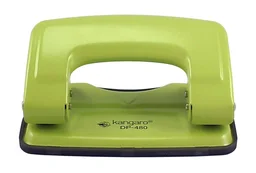 Kangaro Desk Essentials DP-480 2 Hole Metal Classic Mini Paper Punch | Removable Chip Tray with Durable Steel Consecution | Punching machine Pack of 1 | Royal Stationers Best Quality Guarantee