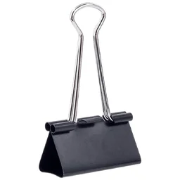 32 mm Black Medium Size Paper Clips for Notes Letter, Papers,Binder Clamps in Office, Home, School, Paper Holding Capacity Files Organized and Secure(Pack of-12 Pices) | Royal Stationers Best Quality Guarantee