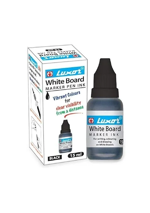 Luxor white board marker ink 15m -black | Royal Stationers Best Quality Guarantee
