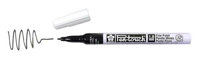 Sakura Pen-Touch Permant Paint Marker fine point 1.0mm Black color | Royal Stationers Best Quality Guarantee