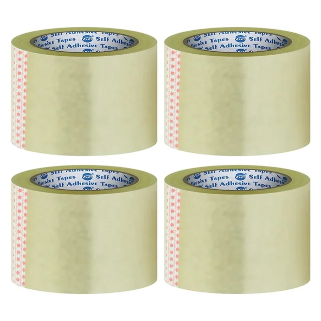 Transparent Cello Tape - 65 Meters in Length - 72mm / 3" Width - 4 Rolls Per Pack | Royal Stationers Best Quality Guarantee