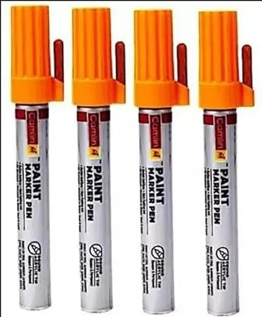 camlin paint marker with extra tip free pack of 10 - orange | Royal Stationers Best Quality Guarantee