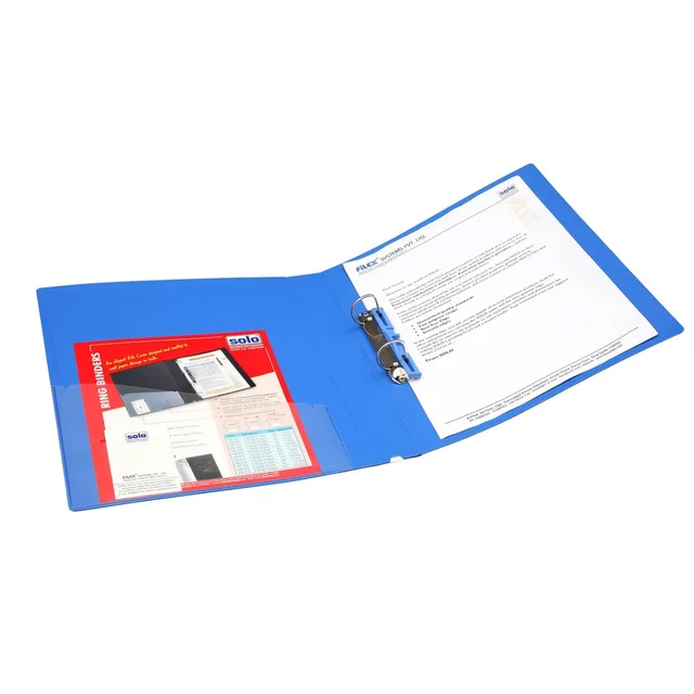 Ring Binder File - A4 Size - 4 Pack (A/4) | Files for Office | Plastic Ring Binder File for Certificates and Documents | Royal Stationers Best Quality Guarantee