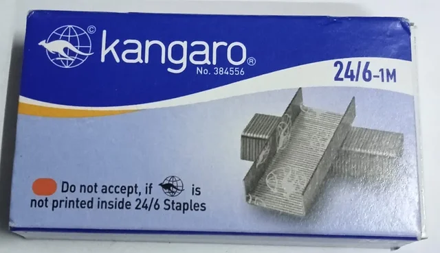 Kangaro Stapler Pin 24/6-1M, Pack of 20 Small Boxes | Royal Stationers Best Quality Guarantee