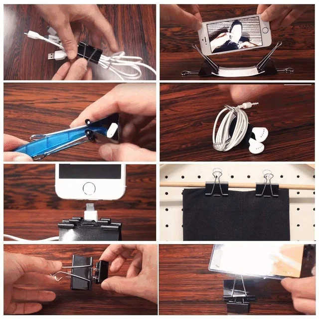 25 mm Size Paper Binder Clip clamp for Office, Home, School, Institutions Pack of 72 Clips, Capacity 60 Pages. | Royal Stationers Best Quality Guarantee