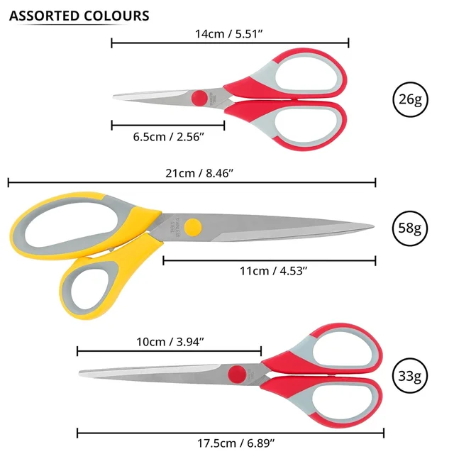 All Purpose Large Scissor for Offices, Crafts, Kitchen, Tailoring and Hair Cutting | Royal Stationers Best Quality Guarantee