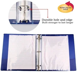 Glossy Transparent Document Sleeves, Clear Certificates | Water Proof Sheet Protectors 11 Holes Punched A4 Size pac of 100 pcs | Royal Stationers Best Quality Guarantee