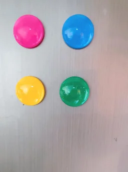 Colourful Magnet Buttons for Fridge/Magnetic Whiteboard/Stick Notes, Photos, Charts and More - Multicolor (10) 30 MM | Royal Stationers Best Quality Guarantee