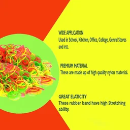Rubber Band 1/2 Kg for Office use/Home & Kitchen Use/etc, PACK OF 500 GM | Royal Stationers Best Quality Guarantee