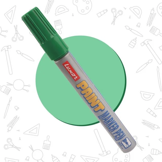 Luxor green Paint Marker With Extra Tip Free Pak Of-10 | Royal Stationers Best Quality Guarantee
