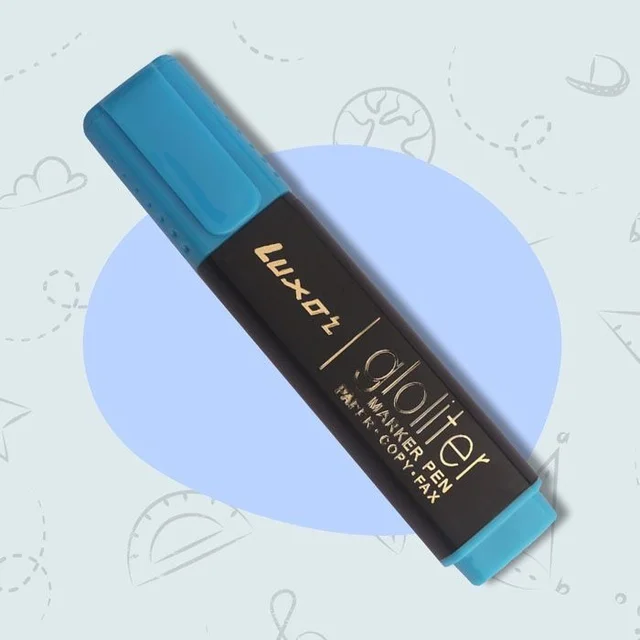 Luxor Highlighter- set of 5 | Royal Stationers Best Quality Guarantee